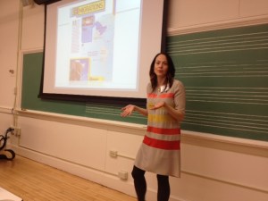 Anna Gratz Cockerille sharing strategies to help children improve their informational writing.