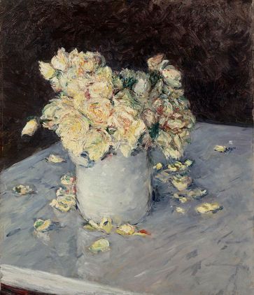 Yellow Roses in a Vase, 1882 Gustave Caillebotte Dallas Museum of Art, The Eugene and Margaret McDermott Art Fund, Inc., via Wikimedia