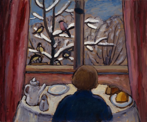 Gabriele Münter, Breakfast of the Birds, 1934; © 2012 Artists Rights Society (ARS), New York / VG Bild-Kunst, Bonn - See more at: http://nmwa.org/works/breakfast-birds#sthash.eKbv2uZn.dpuf
